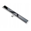 DRENO LINEAR DRENO SLIM DE VIDRO PRETO 60 cm