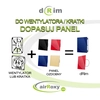 DRim 100 PS domestic fan with removable decorative panels