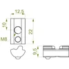 Drsna matica s kroglico NKWSM8A 600909