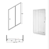 Drzwi prysznicowe Besco Duo Silde 110 cm - dodatkowo 5% RABATU na kod BESCO5