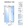 Drzwi prysznicowe Rea Nixon-2 100 prawe - dodatkowo 5% RABATU na kod REA5