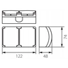 DUBBELE HERMETISCHE OPBOUW STOPCONTACT STOPCONTACT