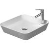 Duravit Cape Cod 46x46cm 1-otworowa kvadratinis stalviršio praustuvas