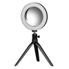 LED MINI RING LIGHT 6"" WITH MIRROR AND PHONE STAND