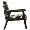 Lumarko Armchair, black and white, natural leather