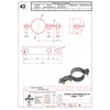 Lightning protection grounding holder for installation pipes 1 1/4" STEEL GALVANIZED