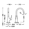 Tres Canigó plus basin mixer high chrome 21830801