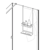 Deante Mokko Nero type A hanging shelf for the cabin - Additionally, 5% DISCOUNT on the code DEANTE5