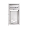 Flush-mounted switchgear with space for the meter and 12 type S protectionsRL-12 with glass and lock IP31