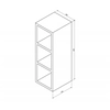ESPACE open shelf cabinet 20x60x22cm, elm bardini ESC140-1313