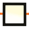 LEDsviti Black built-in LED panel 12W square 170x170mm warm white (12530)