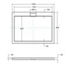 Besco Axim Ultraslim rectangular shower tray 120 x 80 cm black - additional 5% DISCOUNT with code BESCO5