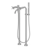 Tres Montblanc double-lever floor bath mixer chrome 28319401