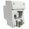 Modular schuko socket on omega DIN rail 16A 250V 2P+F IP30 45x45 with child protection