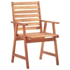 Lumarko Garden chairs with cushions, 6 pcs, solid acacia wood