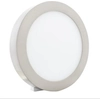 Ecolite LED-CSL-12W/27/CHR Chrome circular recessed LED panel 175mm 12W warm white