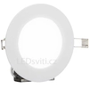 Ecolite LED-WSL-6W/4100 Bela okrogla vgradna LED plošča 120mm 6W dnevno bela