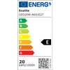 Ecolite LED20W-A65/E27/2700 Ampoule LED E27 20W blanc chaud