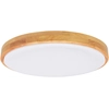 Ecolite WLD400-24W/LED/SD LED-kattovalaisin kaukosäätimellä 24W 420mm vaaleaa puuta LENA