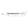 Edelstahlstütze für Blechdach, M10X250mm, SUS304