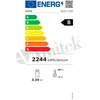 Egyszerű cukrászati ​​vitrin, kapacitása 670l, fekete, bársony 1540B, Amitek 1140035