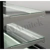 Einfache Vitrine für Süßwaren, Fassungsvermögen 670l, Schwarz, Samt 1540B, Amitek 1140035