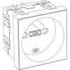 Einzelsteckdose 0°, NF, reinweiß typ STD-F0 RW1