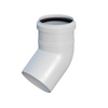 Elbow for PP chimney systems 45° DN80mm with [EPDM] ONNLINE gasket