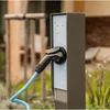 Electric car charging station e:car MINI Basic charging post 2x 22kW Burberry stripes