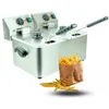 Electric Fryer For Small Catering Double 2x4l 230V Hdf-4+4