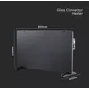 Electric glass convector V-TAC, 2000W/1000W, BLACK