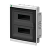 ELEGANT RP koblingsudstyr 2x12 PE+N ny version, SMOKE, IP 40,