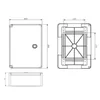 Електрическо табло пластмасова кутия ABS панел 300x200mm с контрапанел UV устойчивост IP65 IK10