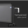 Elektrinis stiklinis konvektorius V-TAC, 1000/2000W, BLACK, LCD EKRANAS + valdiklis