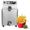 Elektrische friteuse met tapcatering 8L 3000W 230V RQF8LV