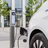 Elektroauto-Ladestation e:car MINI PREMIUM Ladesäule 2x 22kW Anthrazit gestreift