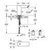 Електронен смесител за умивалник Grohe Bau Cosmopolitan E, инфрачервен1 / /2 със смесител и регулируем температурен ограничител,6V