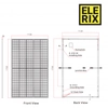 ELERIX Aurinkopaneeli Mono Half Cut 415Wp 108 solut, Lava 36 kpl (ESM-415) Musta