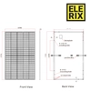 ELERIX saulės kolektorių skydas Mono Half Cut 410Wp 120 cell, (ESM-410) White