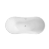 Ελεύθερη μπανιέρα Besco Amber 170 με κάλυμμα σιφωνιού με λευκή υπερχείλιση - ΕΠΙΠΛΕΟΝ 5% ΕΚΠΤΩΣΗ ΣΤΟΝ ΚΩΔΙΚΟ BESCO5