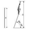ELKOP multi-purpose one-piece ladder 1 x 10 rungs, 150kg, 2.7m
