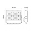 EMOS Lighting LED spotlight PROFI PLUS 100W neutral white, black 1531241050