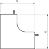 Encaixe de canto interno tipo WDK HI40110RW