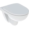 Ensemble de toilettes suspendues Selnova, à fond creux,B36 cm,H39 cm,T53 cm, Rimfree, avec abattant WC, sur plan, à chute libre, avec détachable