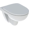 Ensemble de toilettes suspendues Selnova, à fond creux,B36 cm,H39 cm,T53 cm, Rimfree, avec abattant WC, sur plan, à chute libre, avec détachable