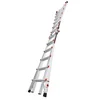 Escalera Profesional de Aluminio Little Giant Ladder Systems 4 x 6 Peldaños - Nivelador M26, 5 en 1 Patas niveladoras