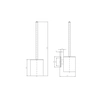 Escobilla WC Evolution rueda acero L31031001