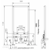 Estructura de bidé Werit Jomotech H112 Ajustable 174-94000297-00