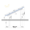 Estructura de soporte 1000 paneles fotovoltaicos kW 550 w