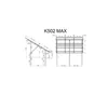 Estructura del suelo K502/10 MAX Vertical 1600-2020 / 1053-1300